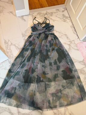 SHEIN Multi-Color Sheer Maxi Dress